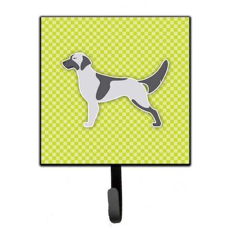 Carolines Treasures English Setter Checkerboard Green Leash or Key Holder BB3781SH4